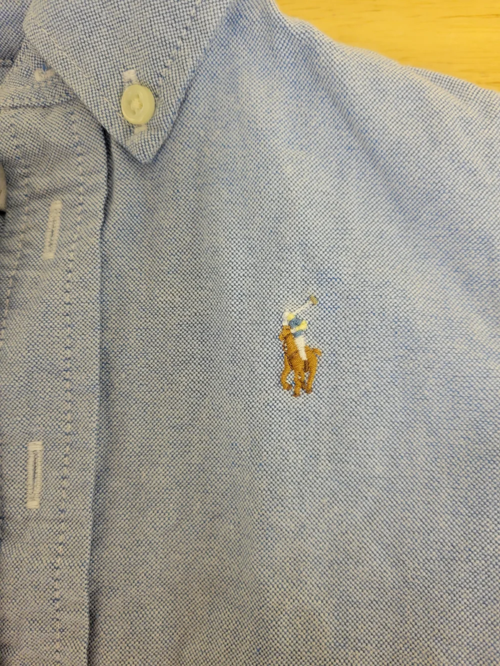 Ralph Lauren Light Blue Button-Down Shirt For 12M Classic Jean